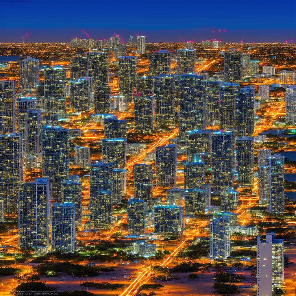 Captivating Bitcoin Spectacle Lights Up Miami Beach Skyline
